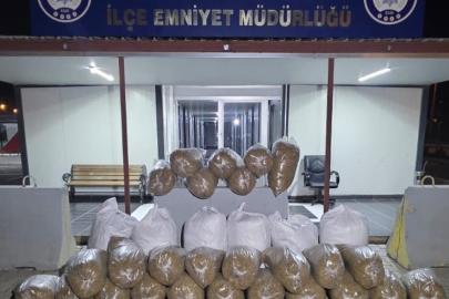 Kahramanmaraş’ta 449 kilogram kaçak tütün ele geçirildi