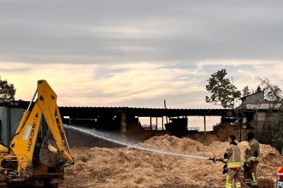 Kahramanmaraş’ta samanlık yangını