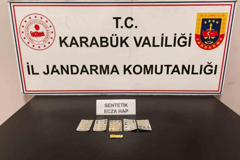 Karabük’te 47 adet uyuşturucu hap ele geçirildi