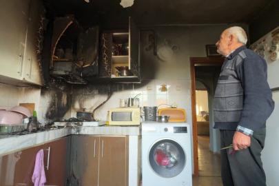 Karabük’te evin mutfağında çıkan yangında anne ve oğlu dumandan etkilendi