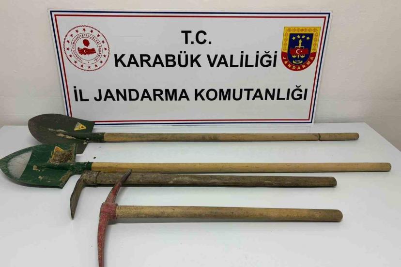 Karabük’te izinsiz kazı yapan 3 kişi suçüstü yakalandı