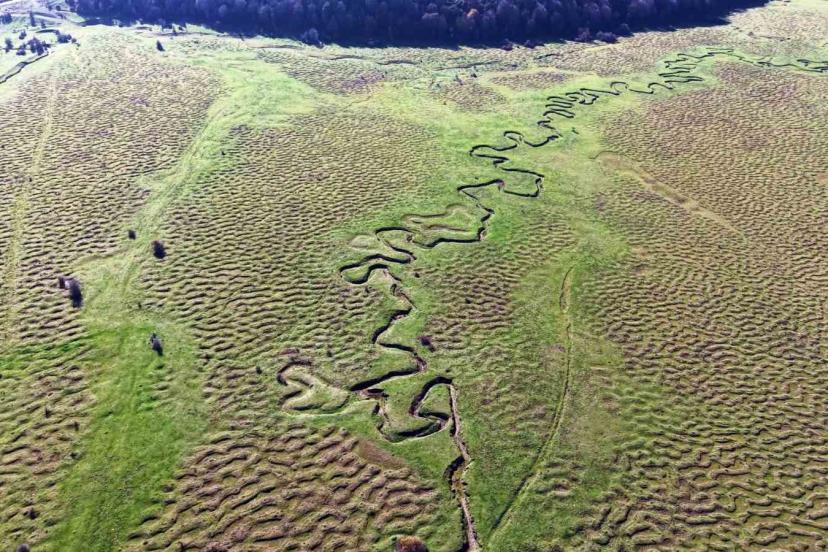 Karagöl Yaylası’nın eşsiz menderesleri havadan görüntülendi