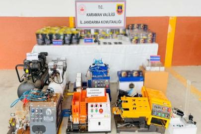 Karaman’da 35 bin 100 adet makaron ele geçirildi