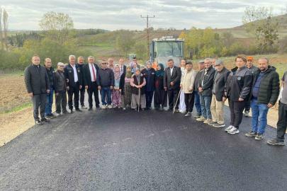 Kaymakam Kılıç köylerdeki asfalt çalışmasını inceledi