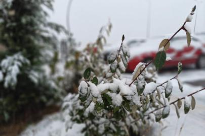 Kayseri’nin yüksek kesimlerine kar yağdı