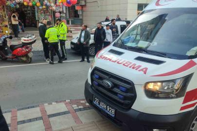 Keşan’da motosikletin çarptığı yaya yaralandı