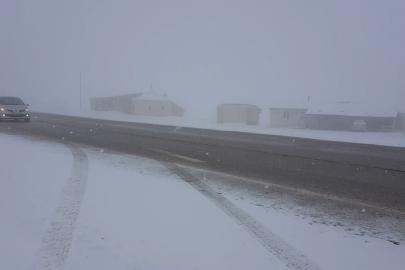 Kızıldağ’da kar etkili oldu