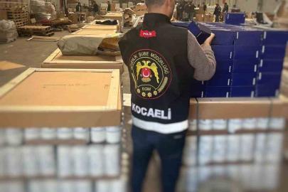 Kocaeli’de 15 milyon liralık sahte yedek parça ele geçirildi