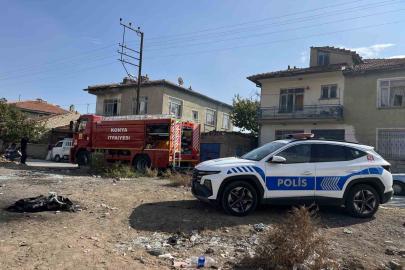 Konya’da kullanılmayan müstakil evde yangın