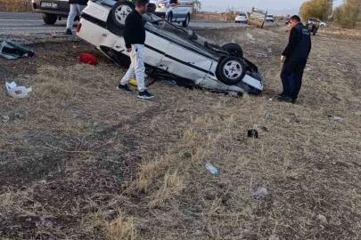 Konya’da otomobil araziye devrildi: 5 yaralı