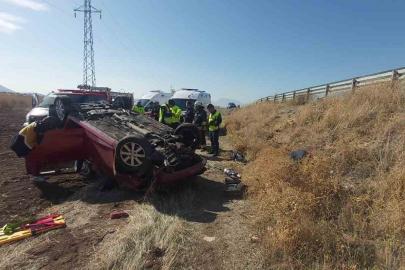 Konya’da otomobil şarampole yuvarlandı: 1 ölü, 2 yaralı