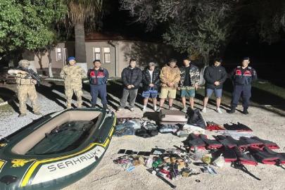 Kuşadası’nda yasa dışı geçiş hazırlığındaki 5 düzensiz göçmen yakalandı