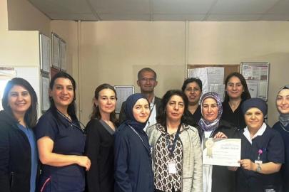 Kütahya Evliya Çelebi Eğitim ve Araştırma Hastanesi’nin ’İnme Ünitesi’ne teşekkür belgesi