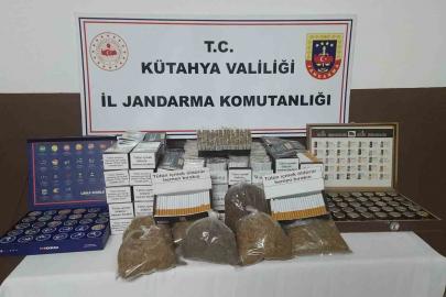 Kütahya’da kaçak tütün operasyonu