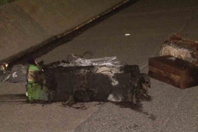 Kuzey Marmara Otoyolu’nda kamyonun lastiğinde başlayan yangın, dorseyi kullanılamaz hale getirdi