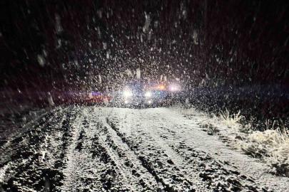 Malatya kırsalında kar yağışı etkili oluyor