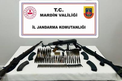 Mardin’de çok sayıda kaçak silah ve mühimmat ele geçirildi