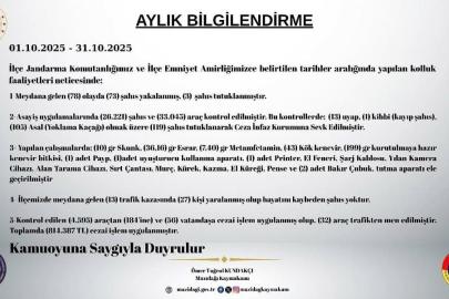 Mazıdağı’nda ekim ayı güvenlik raporu: 78 olayda 3 tutuklama, uyuşturucu ve kaçakçılığa büyük darbe