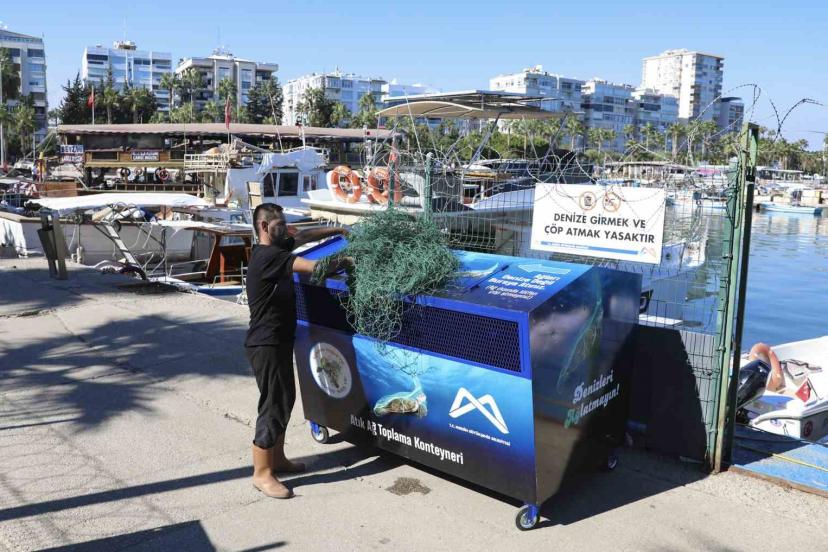 Mersin’de balıkçı ağları geri dönüşüme kazandırılıyor