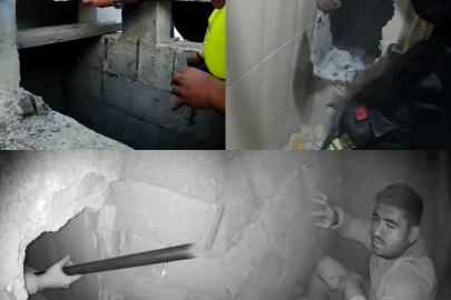 Mersin’de havalandırma boşluğunda nefes kesen kurtarma operasyonu