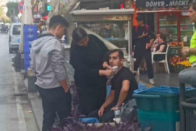 Motosiklete çarpmamak için frene bastı, devrilen motosikletten yola savruldu: 1 yaralı