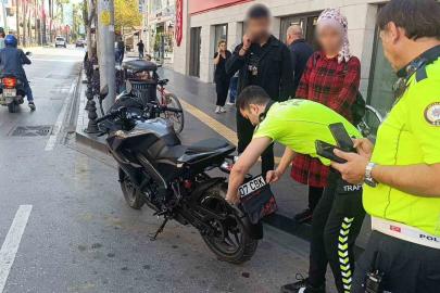 Motosikletin plakasını ’bandana’ ile kapattı: 43 bin 149 TL ceza yedi