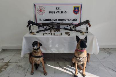 Muş’ta ruhsatsız 3 uzun namlulu silah ele geçirildi