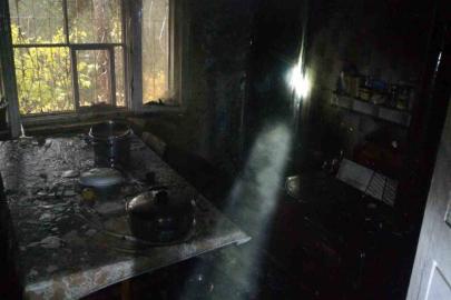 Mutfakta çıkan yangın söndürüldü