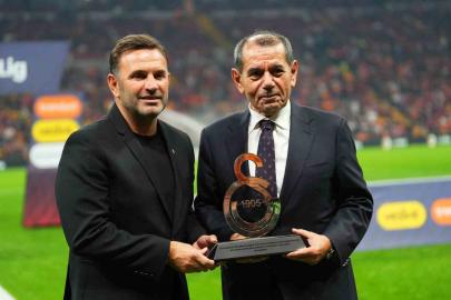 Okan Buruk’a 100. galibiyet plaketi verildi