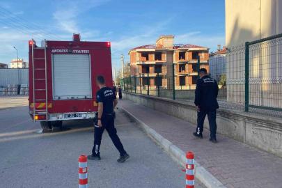 Okulda yangın alarmı paniğe sebep oldu