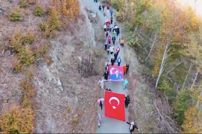 Osmaniye’de doğa severler Atatürk’ü yürüyüşle andı