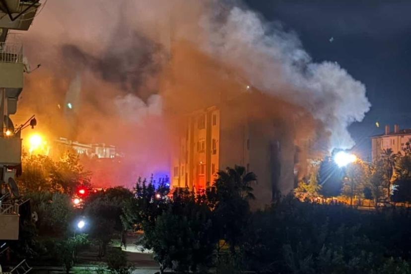 Osmaniye’de ev yangını