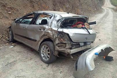 Otomobil uçuruma yuvarlandı, kaza gün ağarınca ortaya çıktı: 1 ağır yaralı