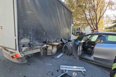 Otomobilini hızını denerken perte çıkardı