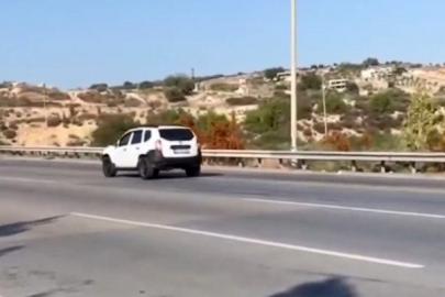 Otoyolda geri giden sürücüyü vatandaş çekti, jandarma ceza kesti