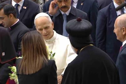 Papa 14. Leo, Yeşilköy’deki Mor Efrem Süryani Ortodoks Kilisesi’ne geldi