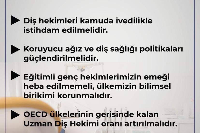 Sağlık-Sen: "Diş hekimleri kamuya atanmalı ve uzmanlaşmalarının önü açılmalıdır