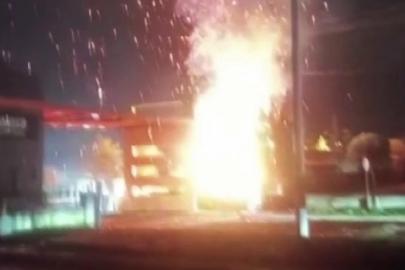 Sakarya’da OSB girişinde korkutan yangın