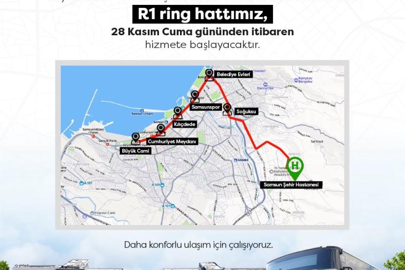 Samsun Şehir Hastanesi ve ring hatları hizmete başlıyor