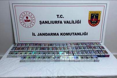 Şanlıurfa’da durdurulan araçta 84 paket kaçak sigara ele geçirildi