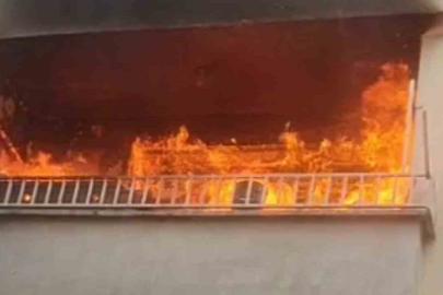 Şanlıurfa’da korkutan yangın: Apartman dairesi alev alev yandı