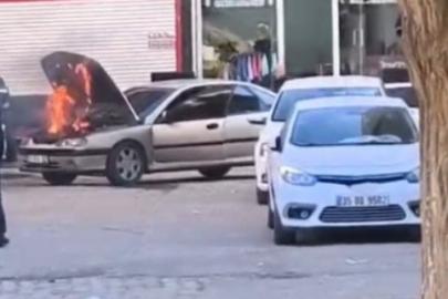 Şanlıurfa’da seyir halindeki araçta yangın paniği