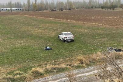 Şarampole giren otomobil sürücüsü yaralandı