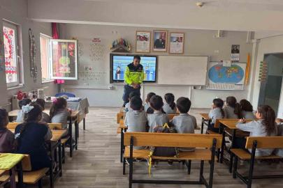 Sarıgöl’de öğrencilere trafik eğitimi verildi
