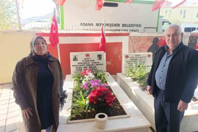 Şehit Bünyamin Çabuk kabri başında dualarla anıldı