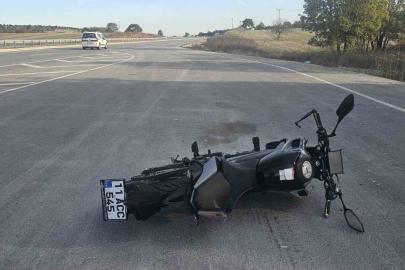 Seyir halindeki motosiklet önüne çıkan köpeğe çarptı: 2 yaralı