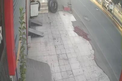 Siirt’te aracın yayaya çarptığı anlar güvenlik kamerasına yansıdı