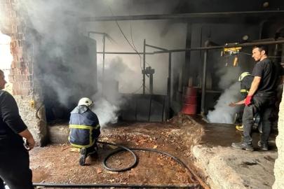 Sinop’ta sanayi sitesinde yangın paniği