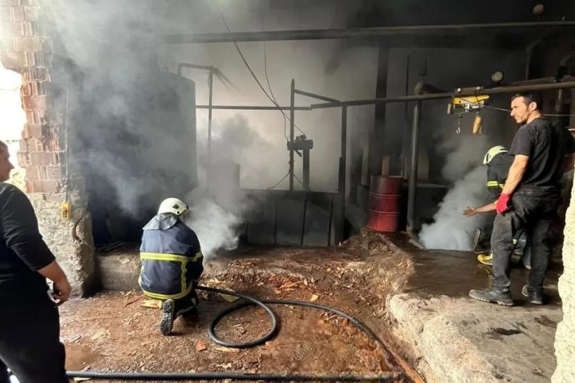 Sinop’ta sanayi sitesinde yangın paniği