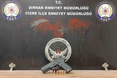 Şırnak’ta iş yeri sahibini silahla tehdit eden şahıs 20 dakikada yakalandı